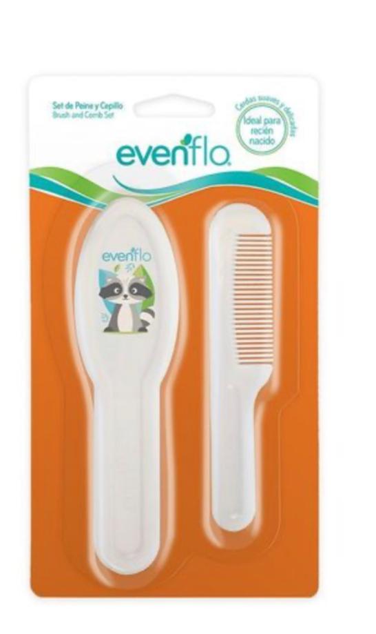 Cepillo y peine Evenflo.