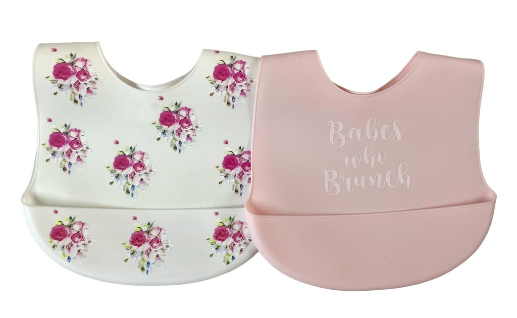 Baberos Shabby Chic De Silicón 