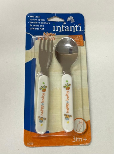 Cuchara y Tenedor Infanti Metal