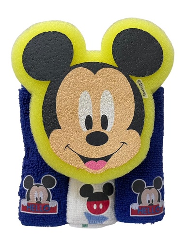 Esponja Disney Baby Mickey Con Toallitas