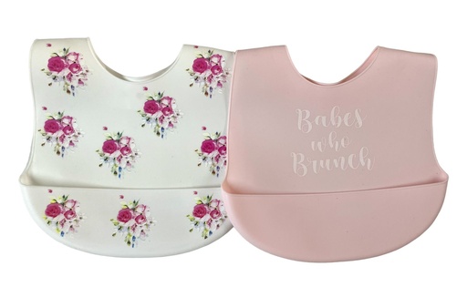 Baberos Shabby Chic De Silicón 
