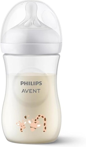 Biberón 9oz Avent Natural Jirafa