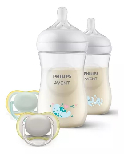 Biberones Avent Natural Set Con Diseño 9oz 