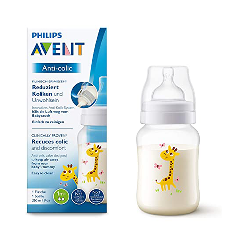 Biberón 9oz Avent Philips Clasico Jirafa